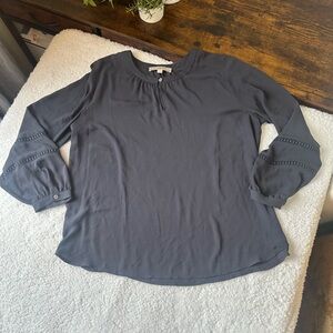 Loft dark grey blouse